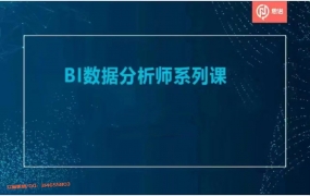 BI数据分析师系列课